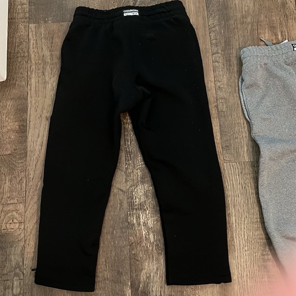 2 Pair OshKosh track pants! Zippers on ankle. Grey and Black pairs. Pockets. - Picture 10 of 12